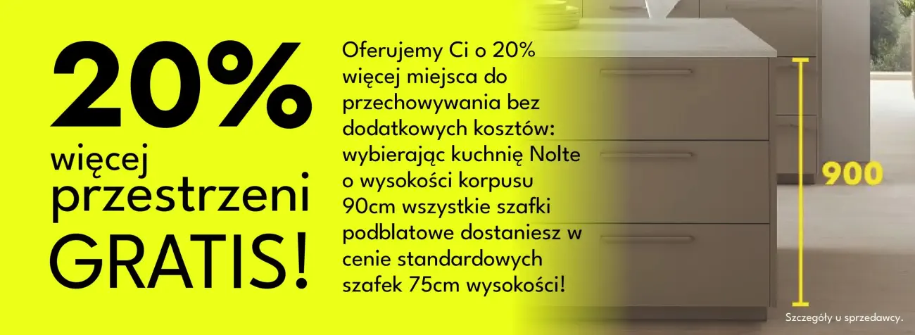 kuchnie nolte 20 procent więcej przestrzeni