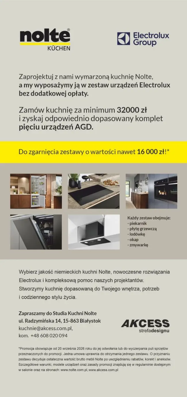 oferta promocyjna kuchnia nolte wyposażona w korzyści